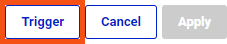 Trigger button on a Schedule Action